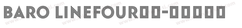 Baro LineFour字体字体转换